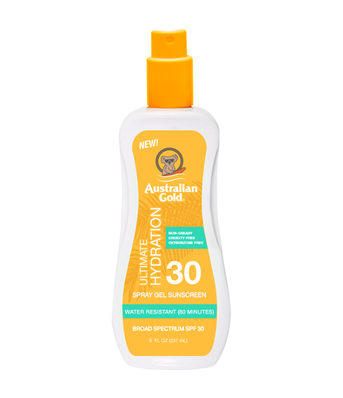 Australian Gold Exotic Blend Spray Gel Sunscreen Clear SPF 30, 8 Oz